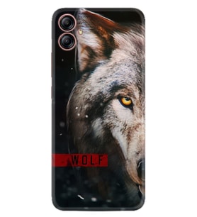 Samsung Galaxy A04E Kılıf Silikon Desen Özel Seri Wolf Eyes 1758