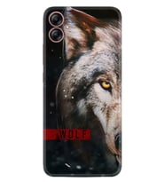 Samsung Galaxy A04E Kılıf Silikon Desen Özel Seri Wolf Eyes 1758
