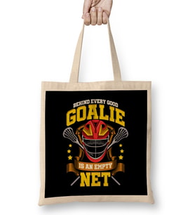 Behind Every Good Goalie Is An Empty Net Lacrosse Bez Çanta Uzun Saplı