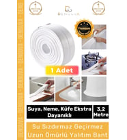 #İzolasyonBant Su Sızdırmaz Lavabo Küvet Kenar Bandı Mutfak Banyo Yapışkanlı Önleyici 32m İzolasyon