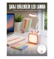 Mey İthalat® Esnek Gövdeli LED Masa Lambası Taşınabilir Gece Aydınlatması