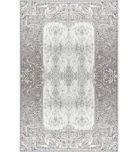 Eliana Home Baskılı, Yıkanabilir Kaymaz Taban Salon Halısı LNA1572-HT350 100x150 cm (Gri)