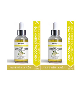 NEDOX 2 Adet Yasemin Yağı %100 Doğal Bitkisel Aura Yükseltici & Enerji Verici Jasmine Oil 50 Ml