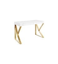 Hitit Dekorasyon Carrina Gold Metal Çalışma Masası