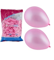 Balonevi Balon Metalik Pembe 100 Lü