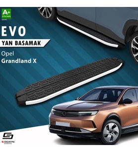 S-Dizayn Opel Grandland X 2 Hybrid Evo Aluminyum Yan Basamak 183 Cm 2024 Üzeri A+ Kalite