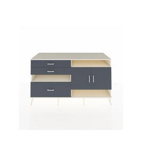Kronos Konsol 4 Raflı 3 Çekmeceli 2 Kapaklı 176x59x99 Aytaşı-Antrasit