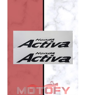 HONDA ACTİVA 100 YAN KAPAK STİCKER ETİKET SETİ GRİ