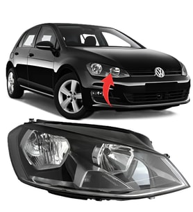Vw Golf 7 2013-2017 Trendline Comfortline Sağ Ön Far 5G1941006