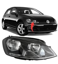Vw Golf 7 2013-2017 Trendline Comfortline Sağ Ön Far 5G1941006