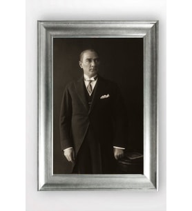 Gümüş Çerçeveli Atatürk Tablo cv938