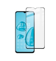 Vivo Y33s Uyumlu 5D Glass Temperli Cam Ekran Koruyucu (Siyah)