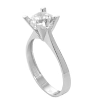 Cigold Taşlı Yüzük 14 Ayar Altın 2.70 Gr OA-K21501038841 (Beyaz)