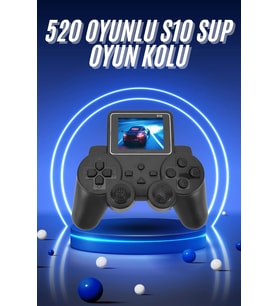 2.4 İnç Ekran 520 Oyunlu Retro Temalı Kablosuz Oyun Kolu El Atarisi