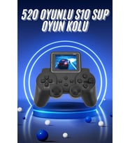 2.4 İnç Ekran 520 Oyunlu Retro Temalı Kablosuz Oyun Kolu El Atarisi
