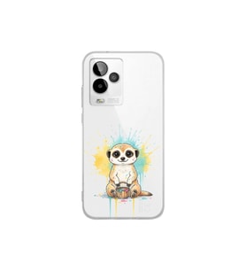 General Mobile GM 24 Pro ile Uyumlu Splash Mirket Tasarımlı Şeffaf Silikon Kılıf