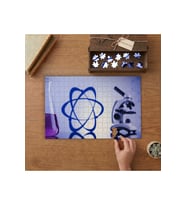 Molekuller- Deney - Kimya Tasarımı 240 parça Ahşap Puzzle Ahşap Kutuda MP02566