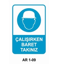İŞ GÜVENLİĞİ UYARI LEVHASI 1 ADET PVC 21 X 29CM