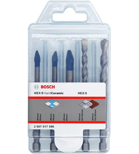 Bosch 5'Li Hex-9 Hardceramic, Hex-5 Matkap Ucu Seti (Çok Renkli)