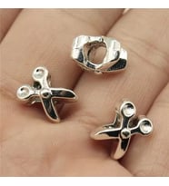 Makas,Takantakana Worldshop, Pandora, Bileklik Uyumlu, Gümüş, Charm  (1Adet)