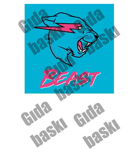 Yenilebilir Şeker Kağıt Beast Temalı Pasta Süsleme
