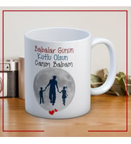 Canım Babam Baskılı Babalar Günü Kupa Bardak Kahve Kupa Bardak-Mod18