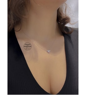 Orjinal Sertifikalı Swarovski Taşlı Yusufcuk Gümüş Kolye