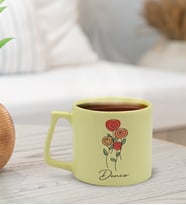 BK Gift Kişiye Özel İsimli Pastel Sarı Middle Kupa Bardak, Arkadaşa Hediye, Ev Hediyesi, Doğum Günü Hediyesi, Ofis Hediyesi-22