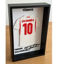 Hakan Çalhanoğlu 10 Numaralı Özel Tasarım 3D Kabartmalı Futbol Dekoratif Tablo