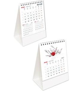 Ofis Piramit Masa Takvimi Dikey Masaüstü Takvim 12,5x19,5 cm