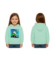 Unisex  Baskılı brawl stars Çocuk Swaetshirt Kapüşonlu 3 İplik Şardonlu (Mint Yeşili)