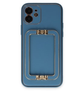 Pilelistore   iPhone 12 Kılıf Coco Elit Kapak - Mavi