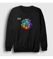 Presmono Unisex Siyah Resistance Muse Sweatshirt 70523tt