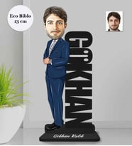 Kişiye Özel İsimli Öğretmen Erkek Ahşap Eco Biblo -1