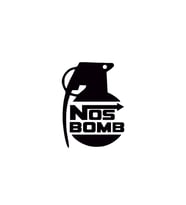 Nos Bomb Oto Sticker Siyah 15*11 Cm