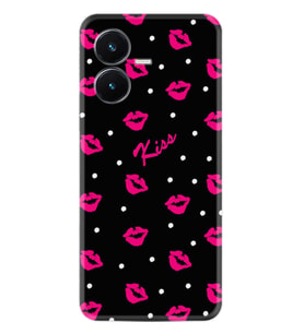 Vivo Y22S Kılıf Resimli Desenli Baskılı Silikon Kiss 1392