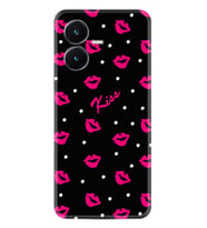 Vivo Y22S Kılıf Resimli Desenli Baskılı Silikon Kiss 1392