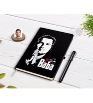 BK Gift Kişiye Özel Godfather Baba Tasarımlı Siyah Defter ve Kalem Hediye Seti-1