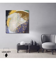 Kare Kanvas Tablo Ünlü Eserler Gustav Klimt-Danae (1907)