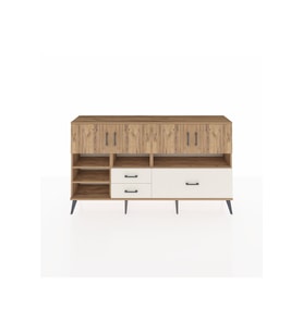 Arges Konsol 8 Raflı 3 Çekmeceli 4 Kapaklı 176x30x99 Çam-Çam/Aytaşı