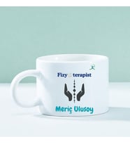Kişiye Özel Fizyoterapist Temalı Motto Kahve Fincanı – Mesleğe Özel Şık Tasarım