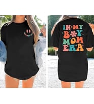 Bisiklet Yaka Kısa Kol Baskılı T-shirt - Siyah