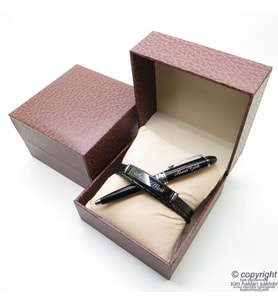 Kişiye Özel Matte Black Unisex Bileklik + İsme Özel Mini Cep Kalemi - Hediyelik Kutulu Set (Karışık)