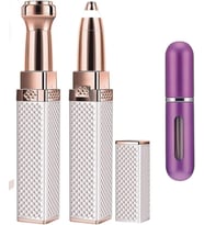 Luxury 2 Başlıklı Kıl Tüy Bıyık Kaş Alma Epilatörü Ve Mini Parfüm Şişesi