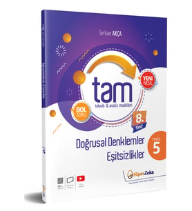 8.Sınıf TAM Matematik 5 Teknik Analiz Modülleri & Doğrusal Denklemler  Serkan AKÇA