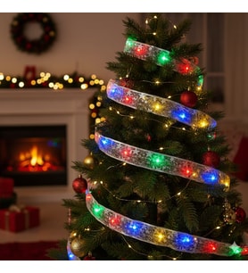 2 Metre Pilli Kurdele Şekilli Mix LED Işık – Yılbaşı Dekor Pvc Kutulu