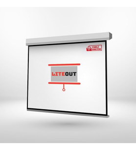 LiteOut 200x150cm Motorlu Kumandalı Projeksiyon Perdesi