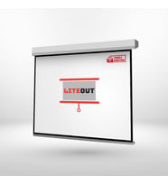 LiteOut 200x150cm Motorlu Kumandalı Projeksiyon Perdesi
