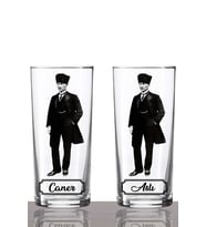 Kişiye Özel 2'li Atatürk Rakı Bardağı