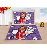 BK Gift Kişiye Özel Kız Çocuk Kolay Yetişmiyor Karikatürlü 1000 Parça Profesyonel Puzzle-3